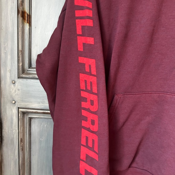 Aviator Nation Will Ferrell Bolt Smiley Relaxed Pullover Hoodie Plum Unisex XL - Picture 7 of 10